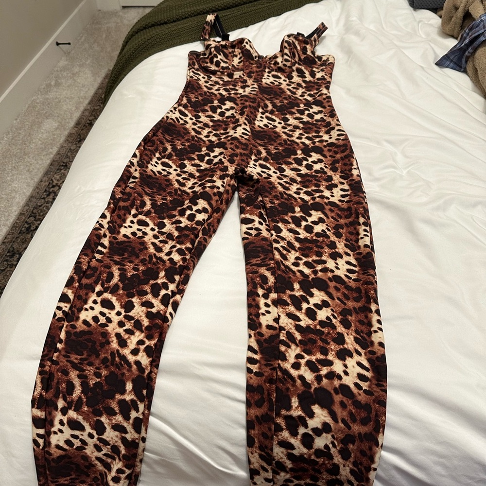 Leopard Print Jumpsuit